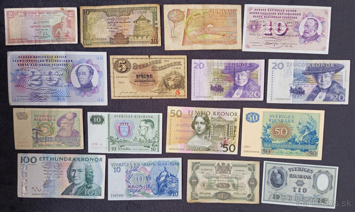 Bankovky z obehu svet 3 - 5