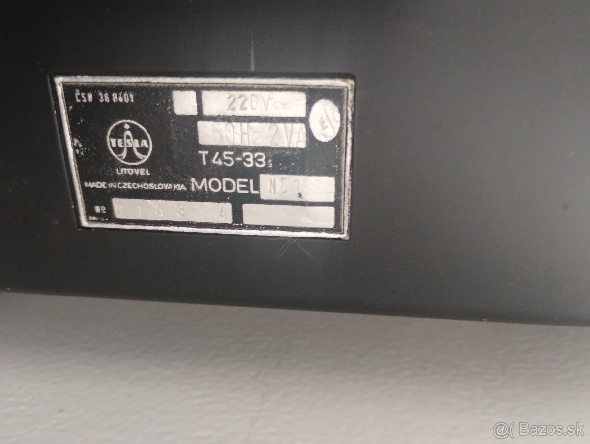 Predám gramofon TESLA NC 160 - 5