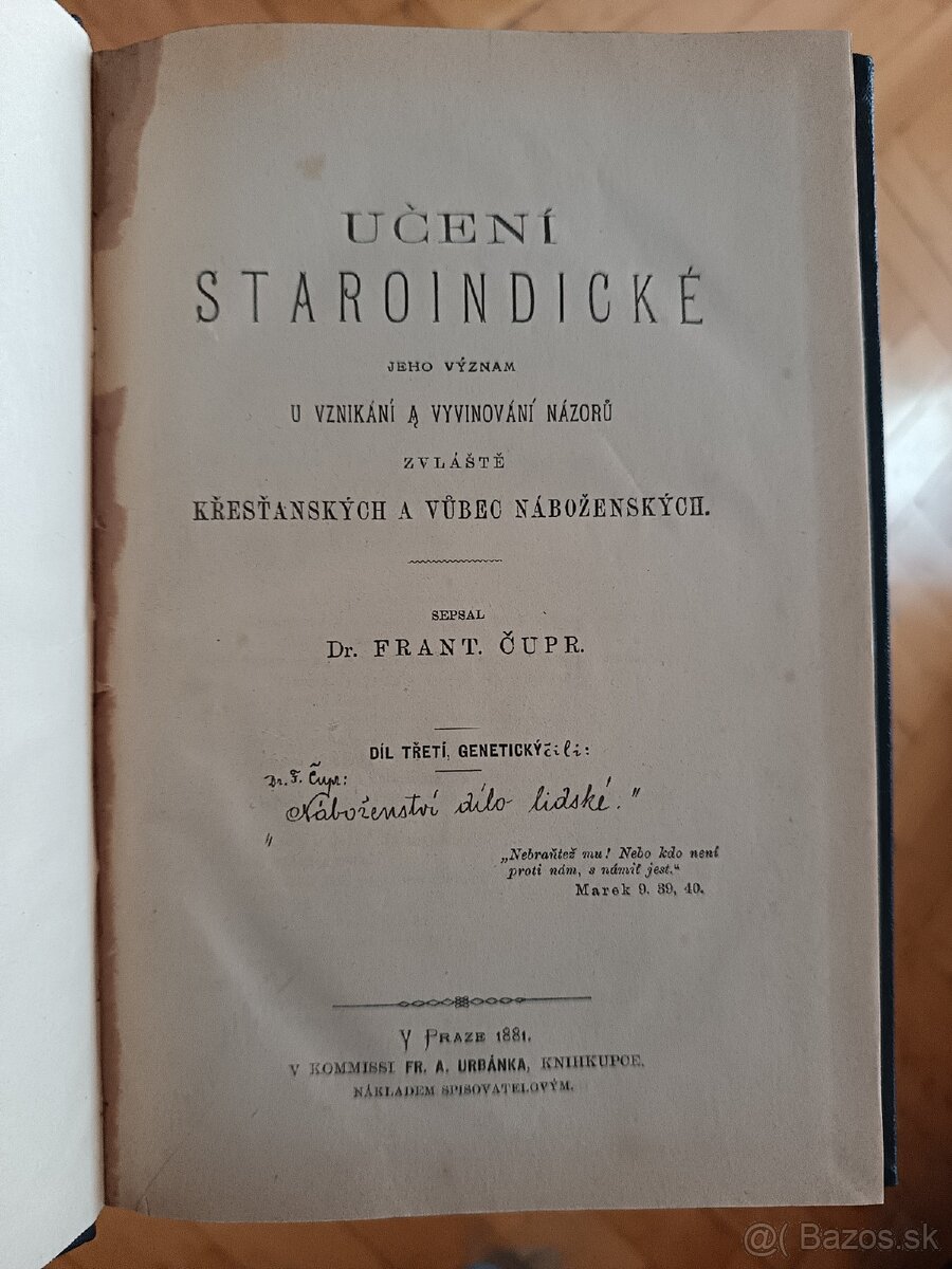 František Čupr - Učení staroindické - 5