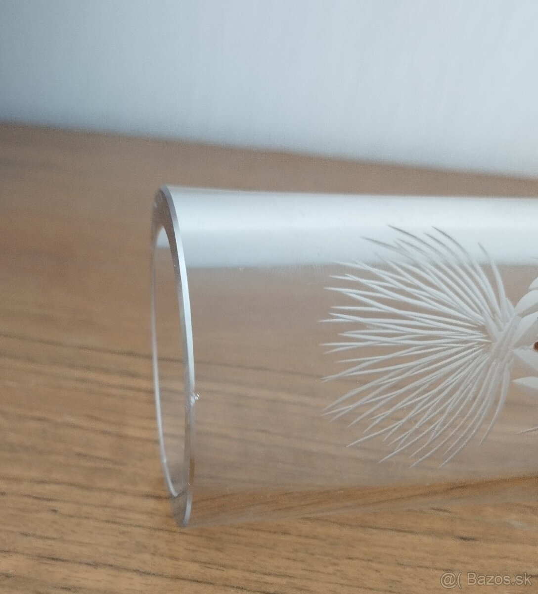 Sklenená váza - "Zlatý bodliak" - 5