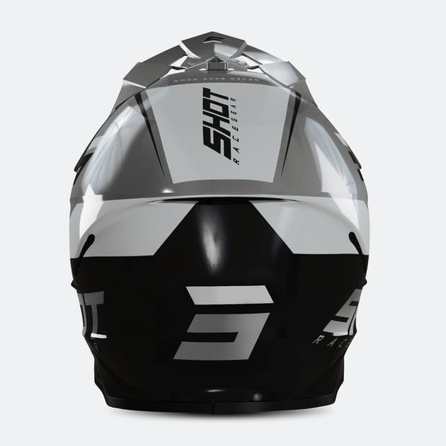 Predám prilba shot šedo čierna M - 5