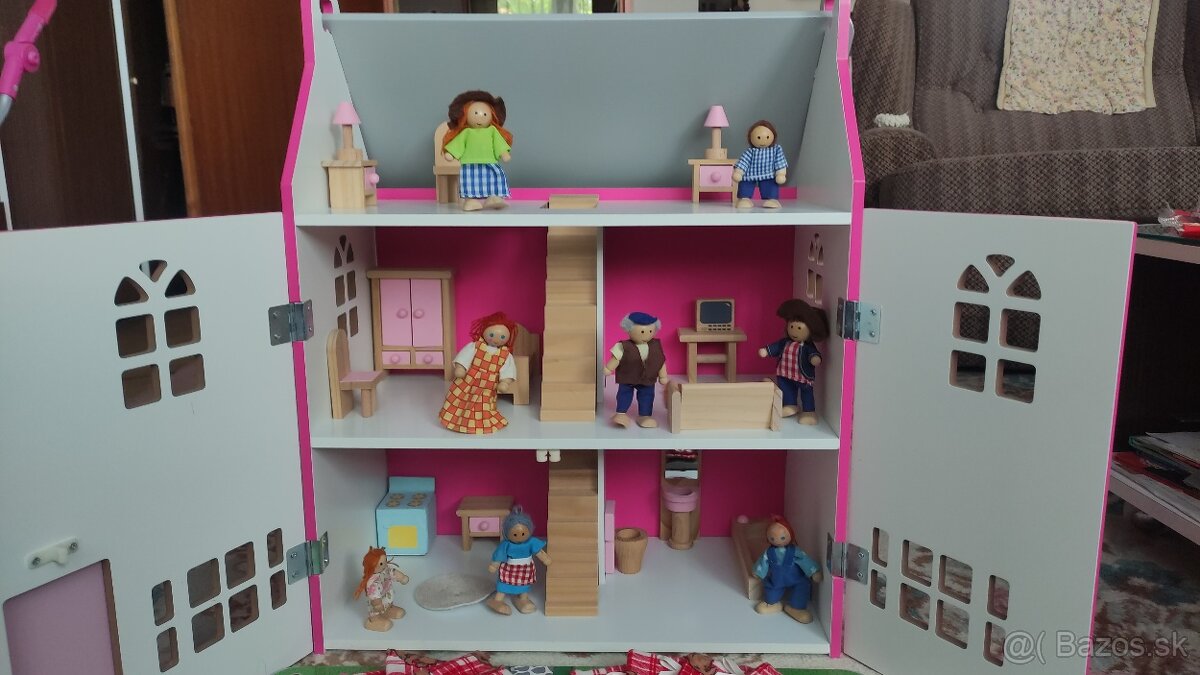Drevený domček pre bábiky - 5