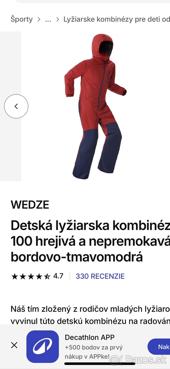 Lyžiarska kombinéza detská - 5