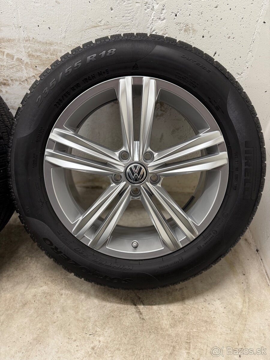 Zimná sada 5x112 R18 , 235/55/18 VW Tiguan Kodiaq VW Sebring - 5