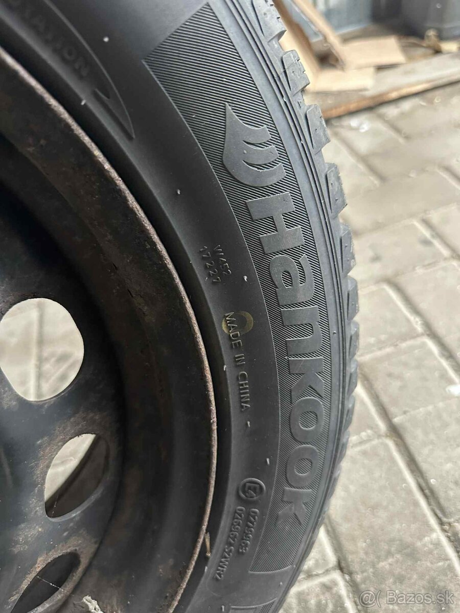 Plechové disky R16 5x112 so zimnými pneu - 5