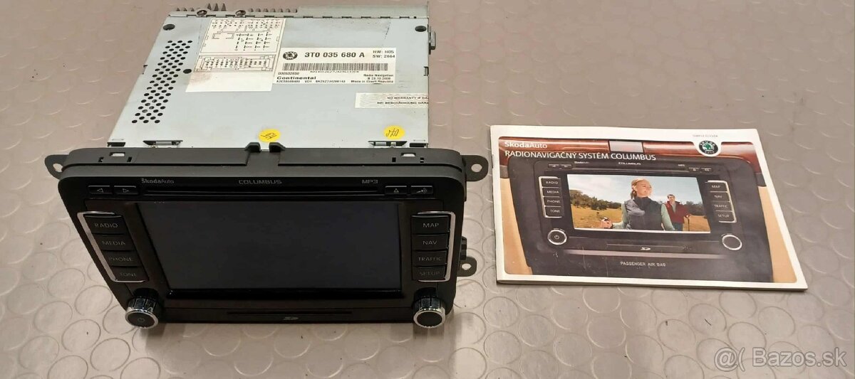 Autorádio RNS 510 Columbus Škoda originál - 5