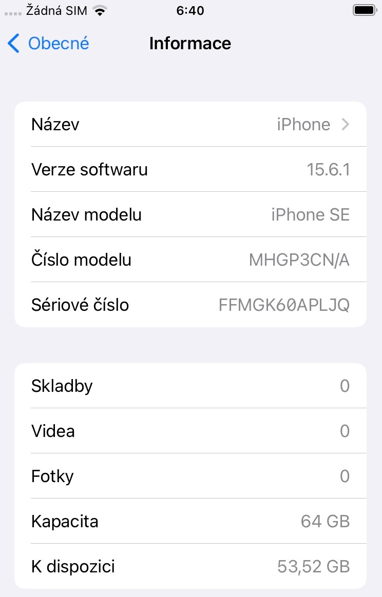 Apple iPhone SE 64GB - 5