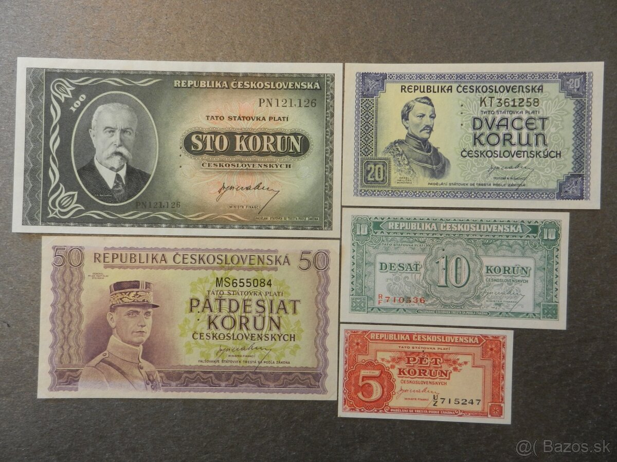 Staré bankovky Anglická emisia - 5