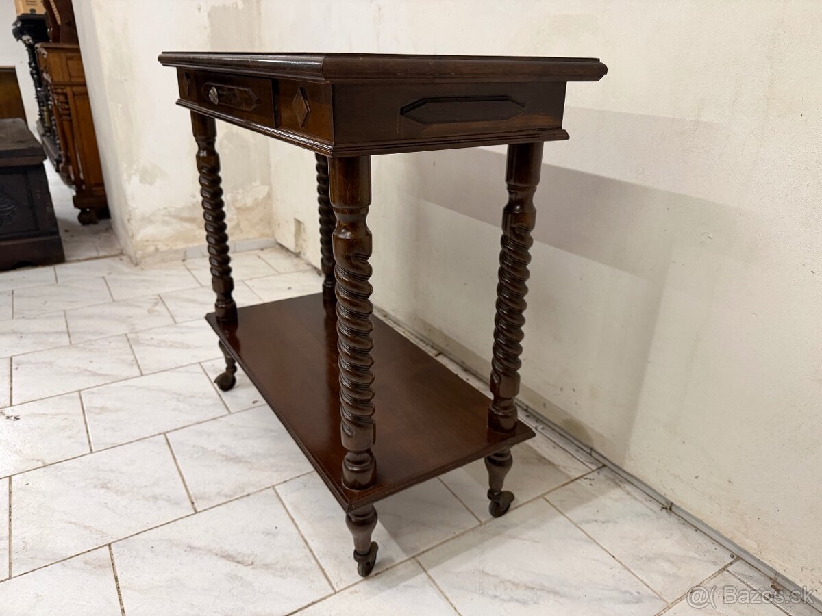 Starožitný konzolový stolek - 5