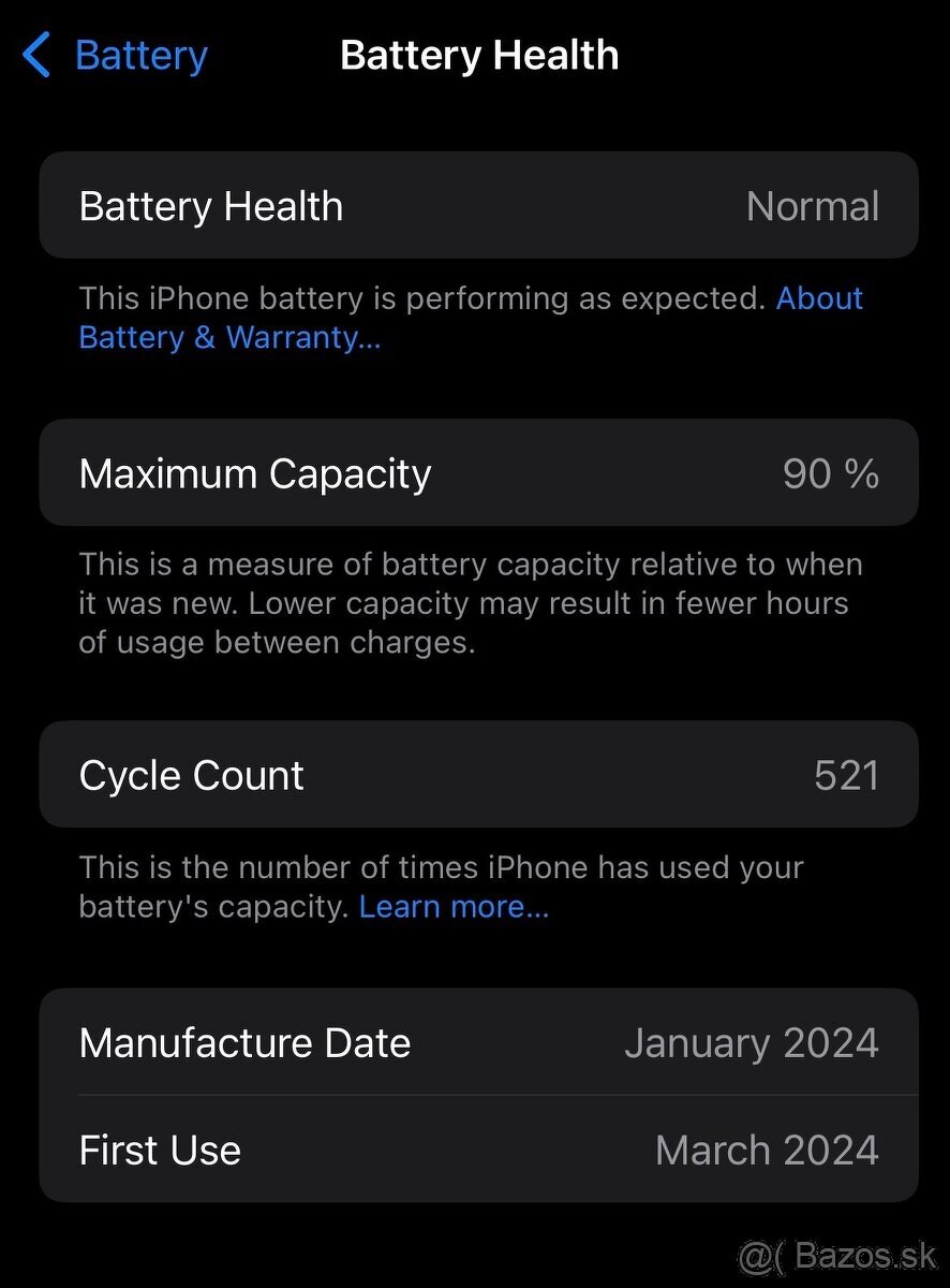 iPhone 15 - 128 GB v záruke, čierny - 5