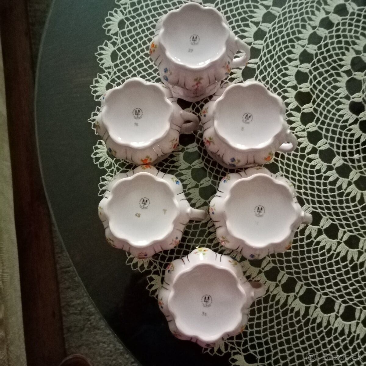 šálky Chodov ružový porcelán - 5