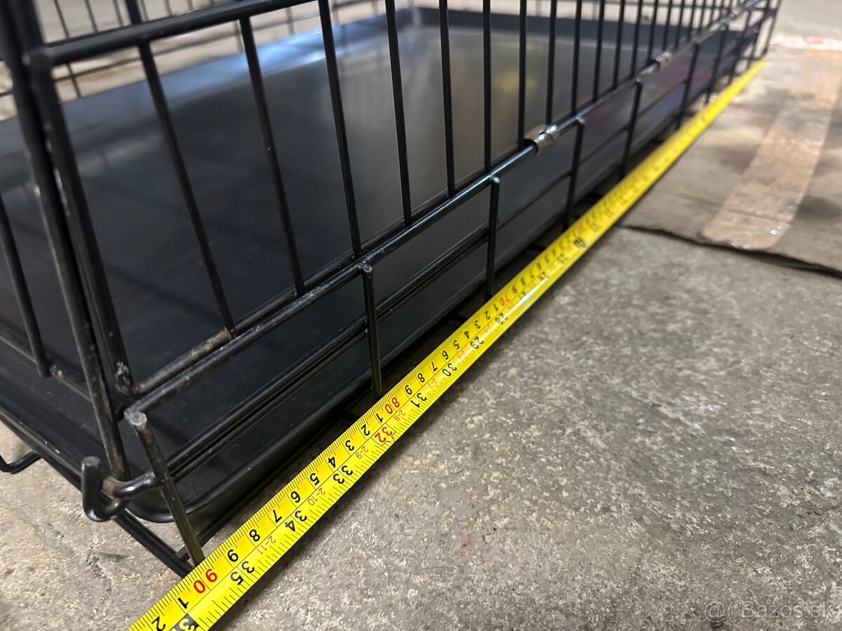 Klietka aj pre väčšieho psa, skladateľna, ako nová 90x57x65 - 5