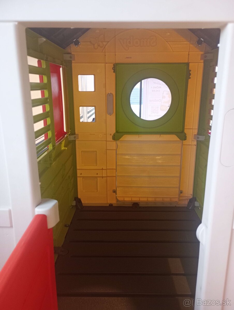 Predám detský domček Smoby na platforme so šmýkačkou - 5