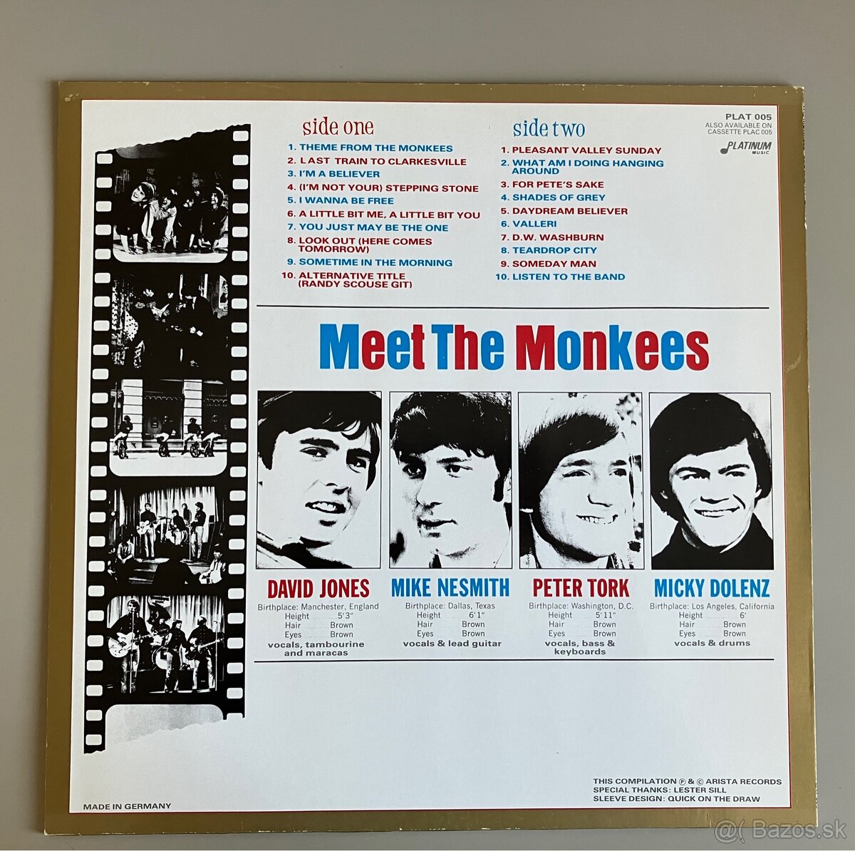 LP The Monkees - 20 Smash Hits - 5