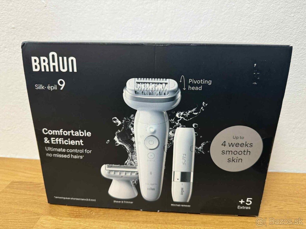 predám Braun Silk-épil 9-9/341 s mini holiacim strojčekom - 5