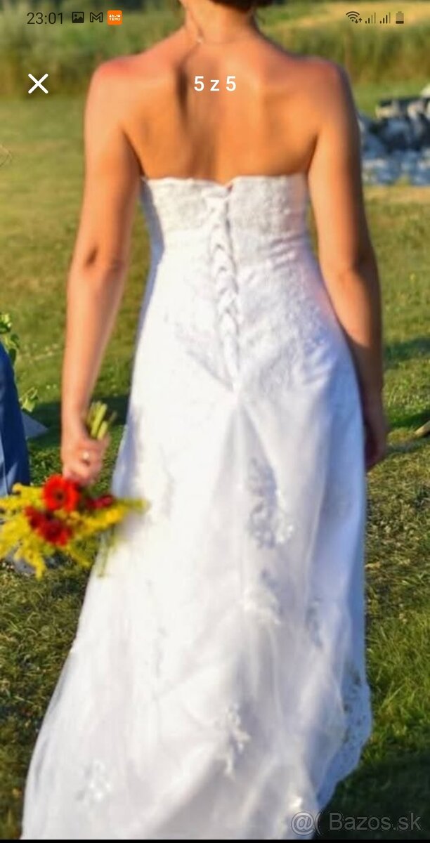 Svadobné šaty atypický strih - 5