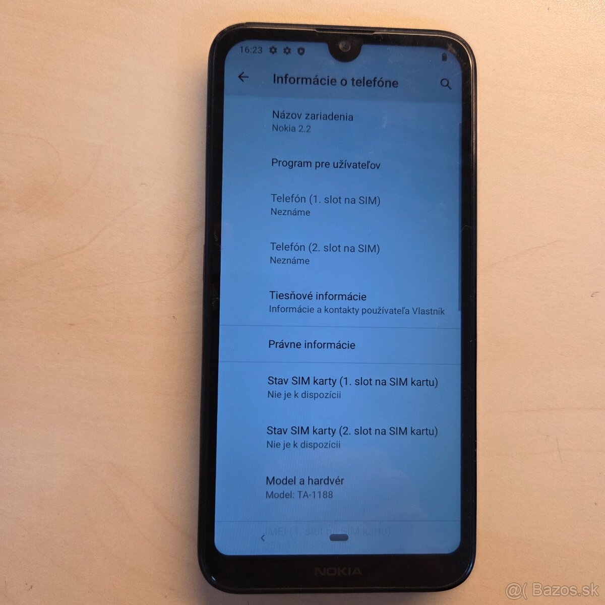 Nokia 2.2, 2019, TA-1188, 16/2GB - 5