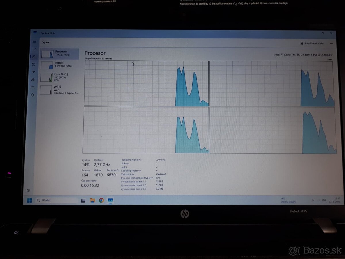 HP ProBook 4730s – i5 / 8 GB RAM / SSD 256 GB / AMD grafika - 5