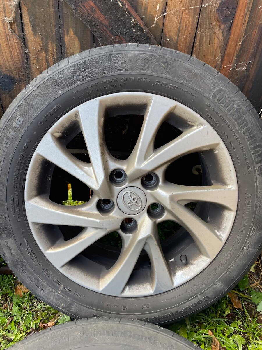 Hlinikove disky r16 toyota + pneu - 5