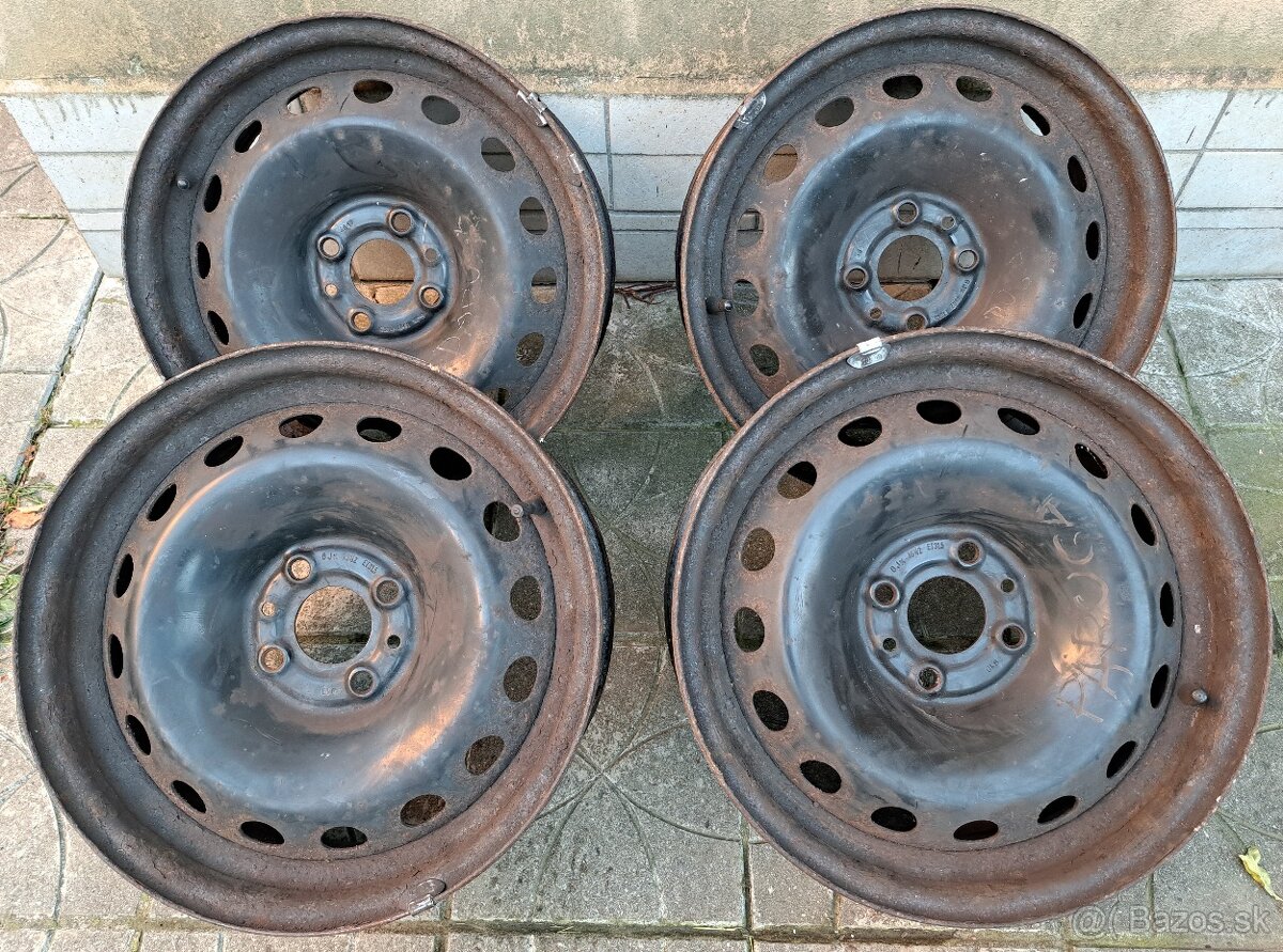 Zimné Pneumatiky 195/65 R15 91T, disky 6Jx 15H2 ET31,5 - 5