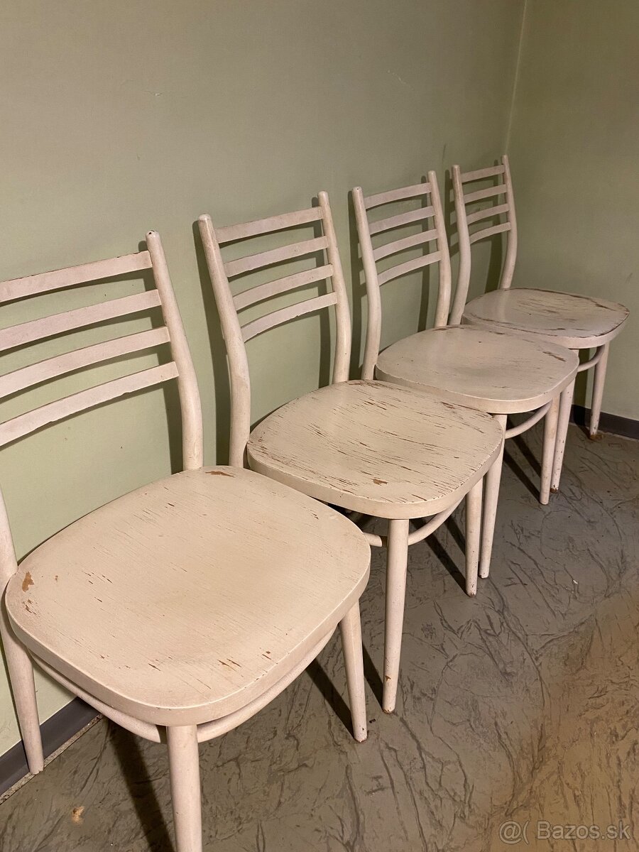 Biele stoličky 4ks - 5
