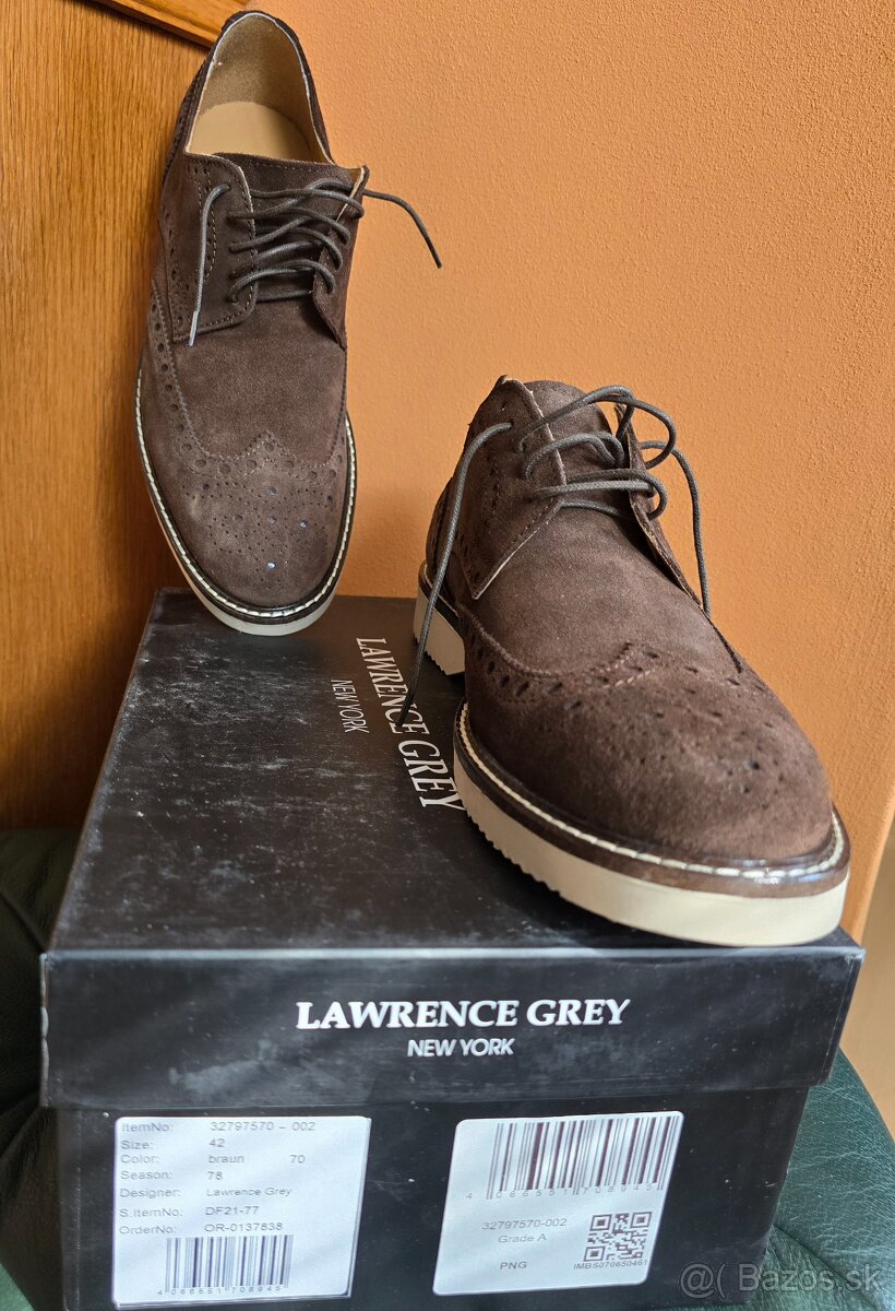 Predám nové kožené panske topanky veľkosť 42 - 5