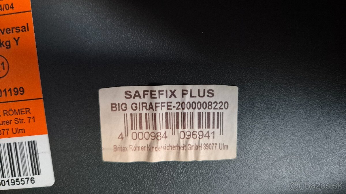 Predám Britax Romer safefix plus - 5