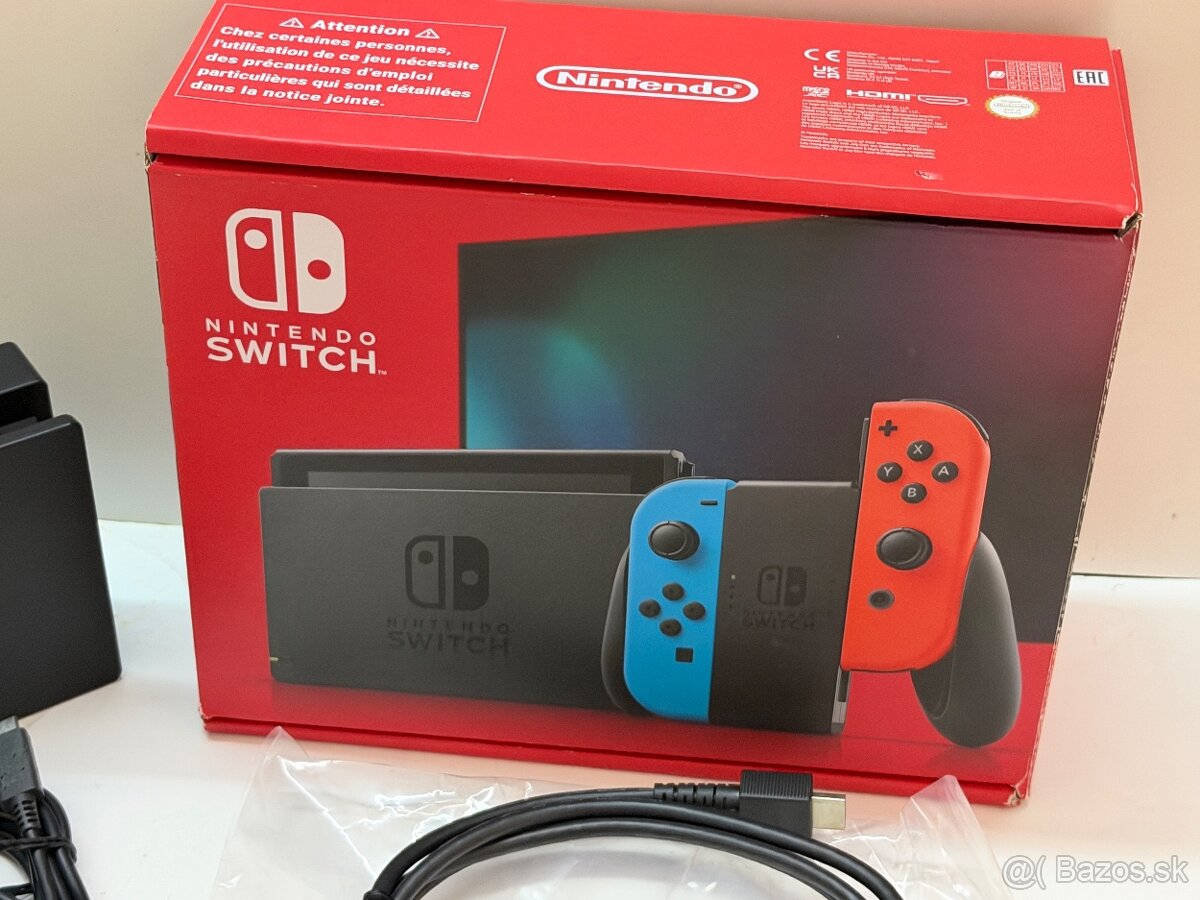 Nintendo switch Lcd 32g+ Pekný stav komplet, záruka - 5