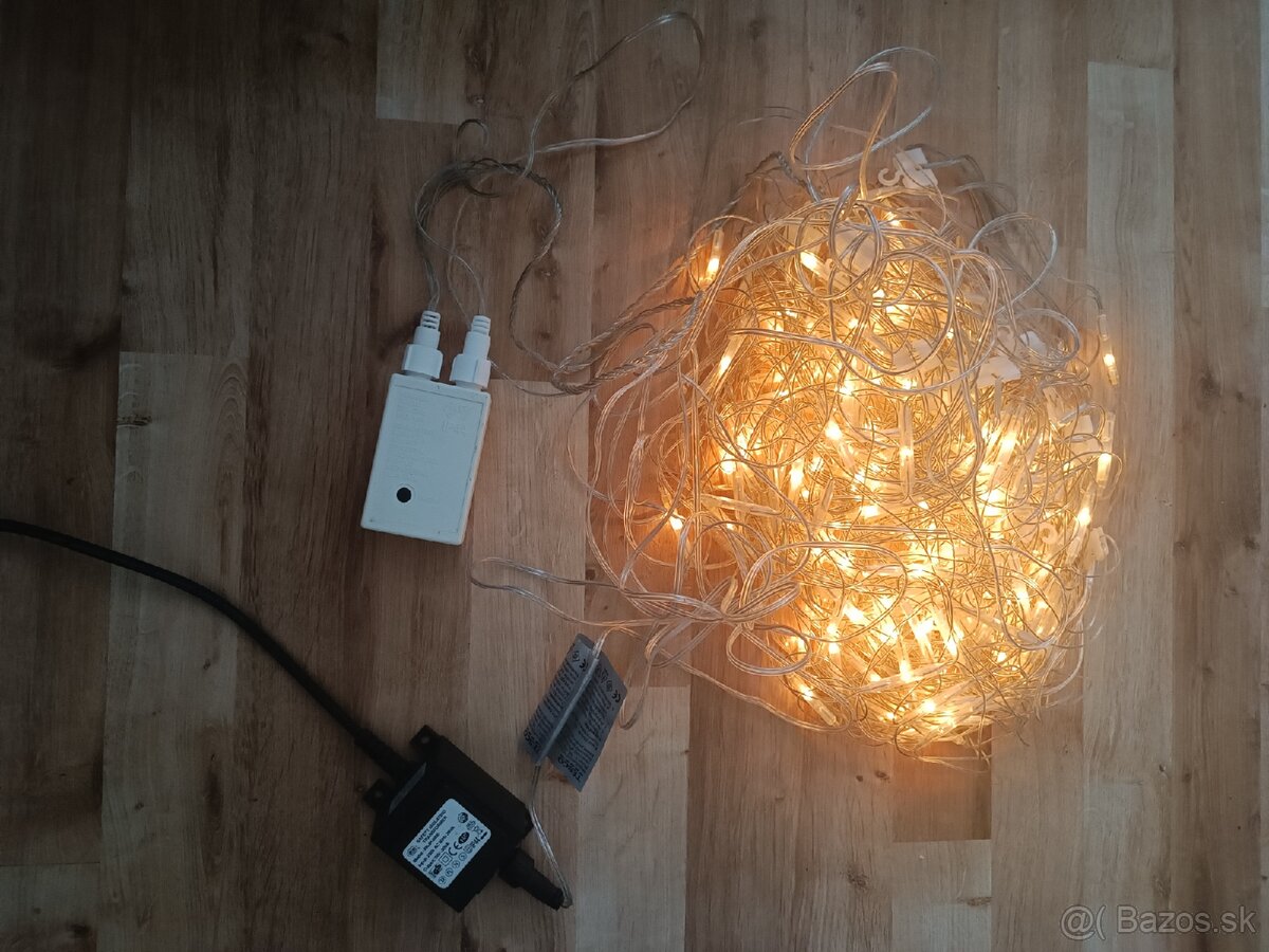 Vianočné svetielka na celé veľké okno - 5