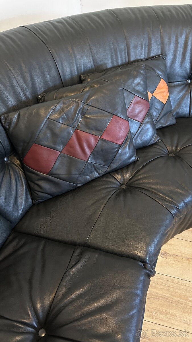 Kožená sedacia súprava + 2 kreslá – pravá koža - 5
