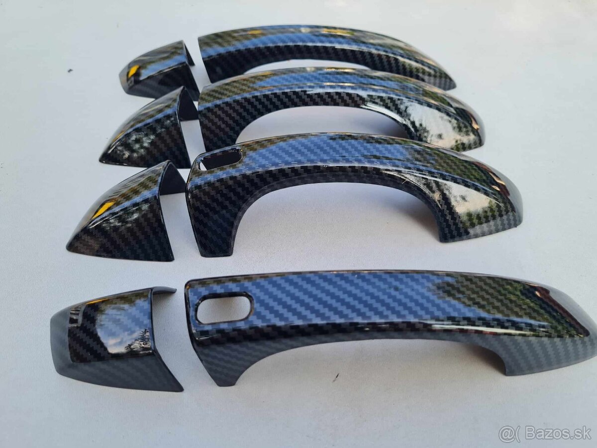 KARBONOVÉ klučky krytky klučiek pre ŠKODA VOLKSWAGEN - 5