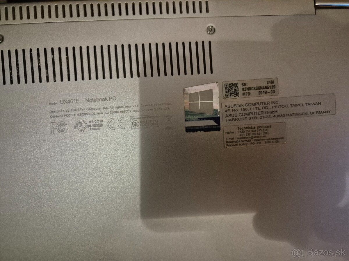 Predám laptop ASUS model UX461F - 5