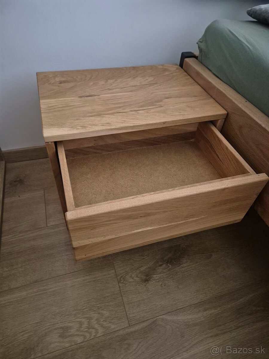Nocné dubove stoliky 2x - 5