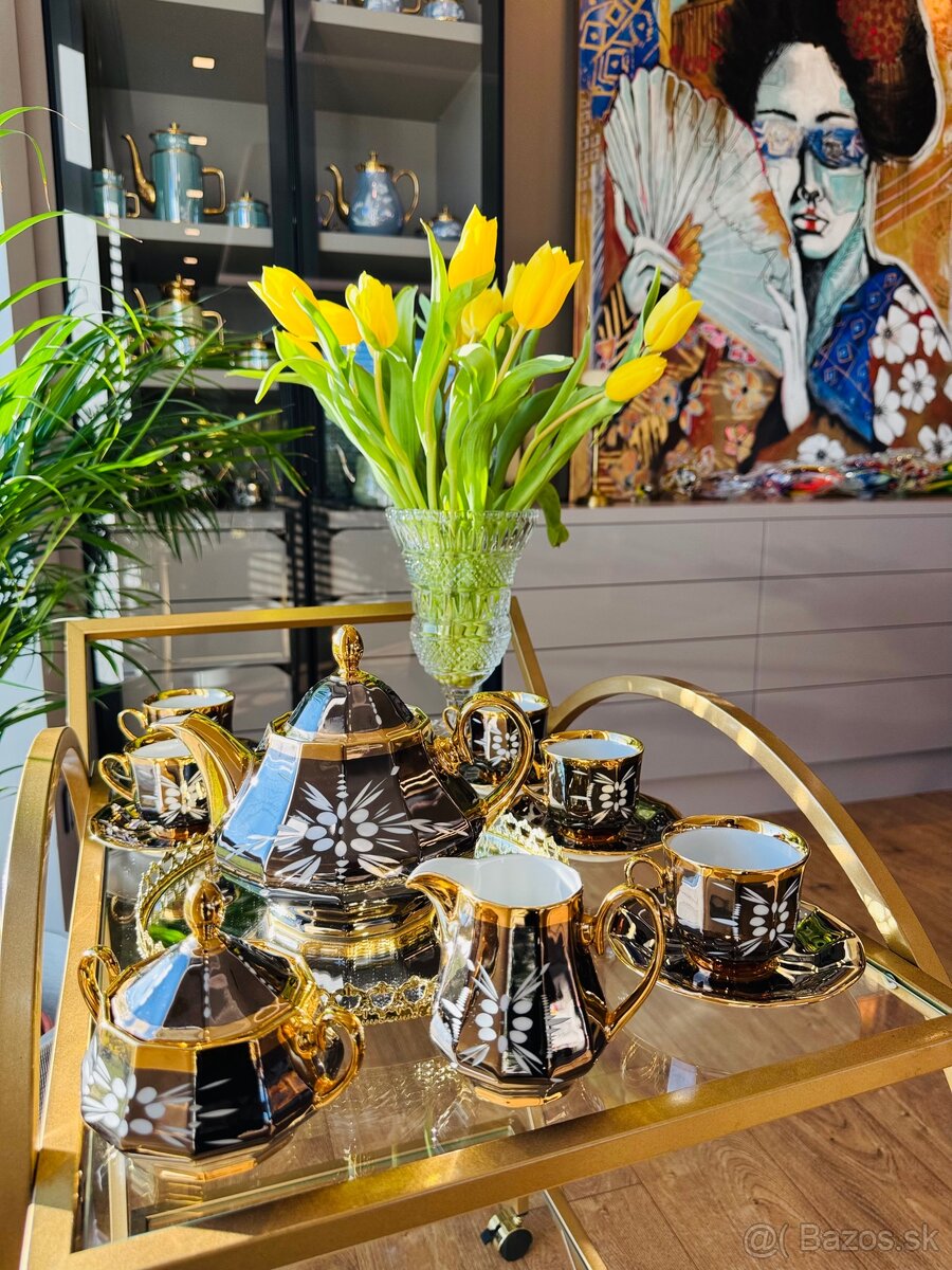 ArtDeco porcelánová súprava Valaská Belá Krištáľ - 5