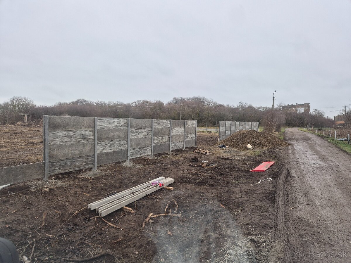 Betónové ploty, výroba, montáž - 5