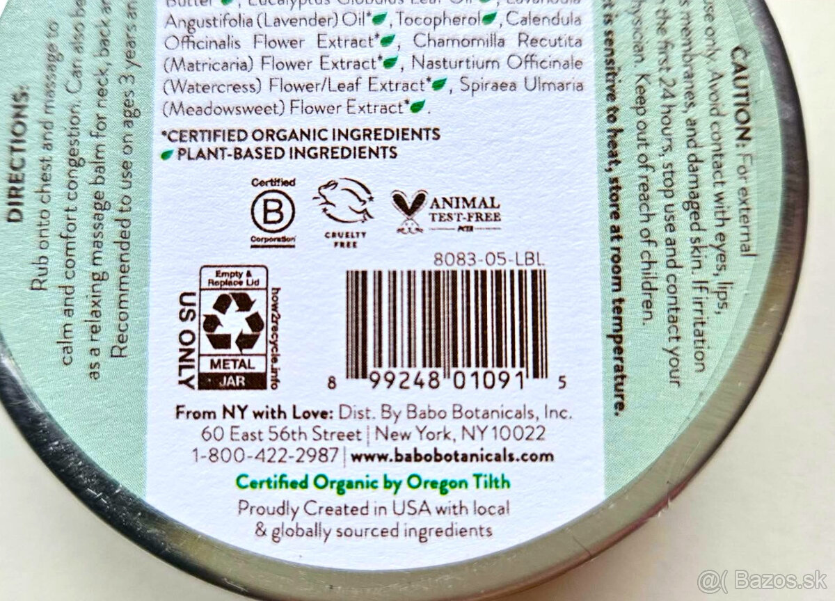 organický eukalyptový balzam pri prechladnutí - 5