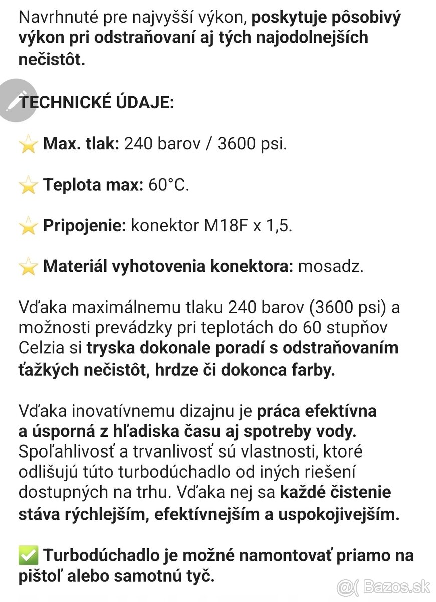 karcher turbo tryska rotačná tryska a multi tryska - 5