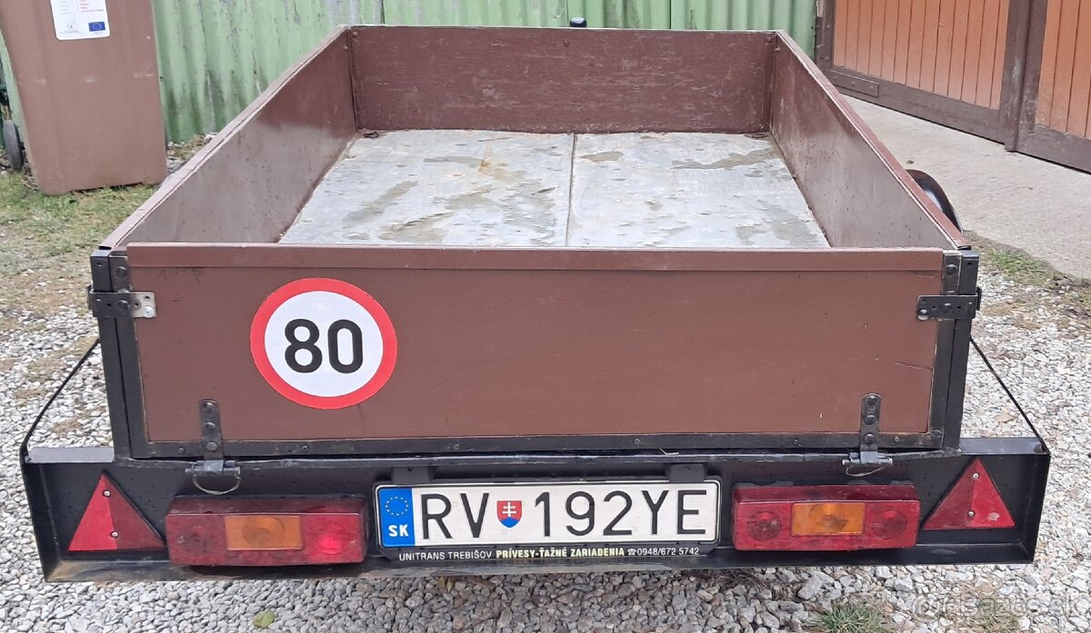 Prívesný vozík 2x1,2 m - 5