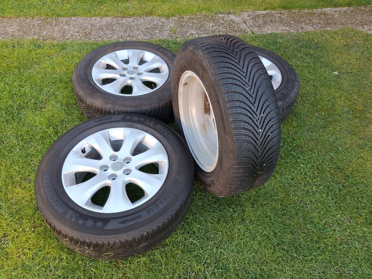 16" ALU disky 5x105 Opel Mokka +zimne 215/65 r16 7mm... - 5