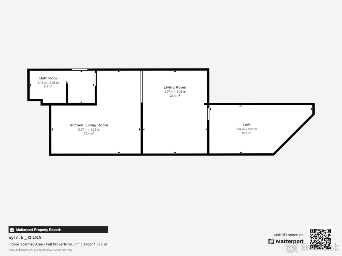 REZERVOVANE -OILKA: NA PRENÁJOM VEĽKOMETRÁŽNY 2-IZBOVÝ BYT - 5