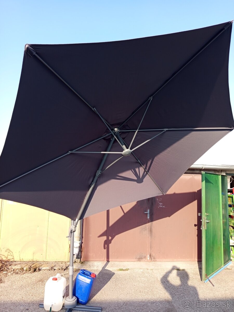 Slnečník Santorini 3m, šedý - 5