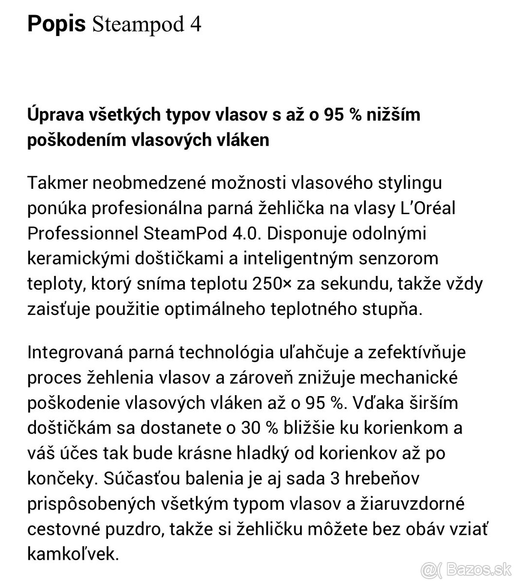 Loreal SteamPod 4 - žehlička na vlasy - 5