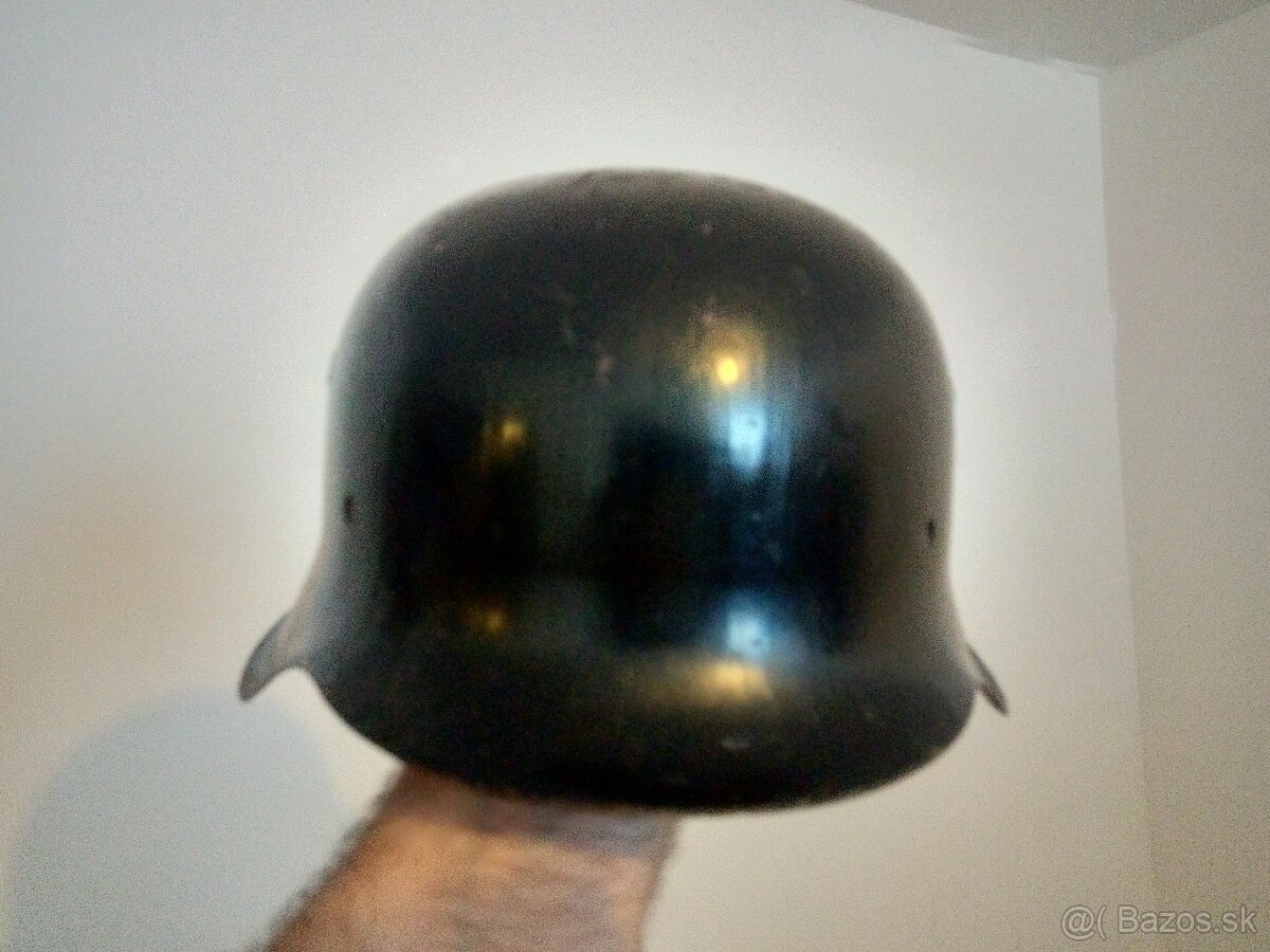 Nemecká prilba M-42 veľkosť 66, original - 5