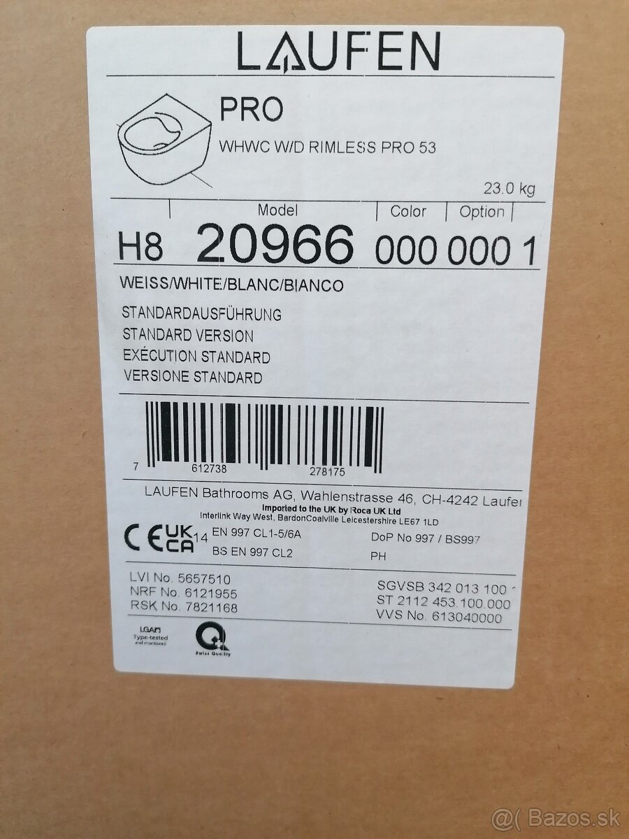 závesné WC Laufen - 5