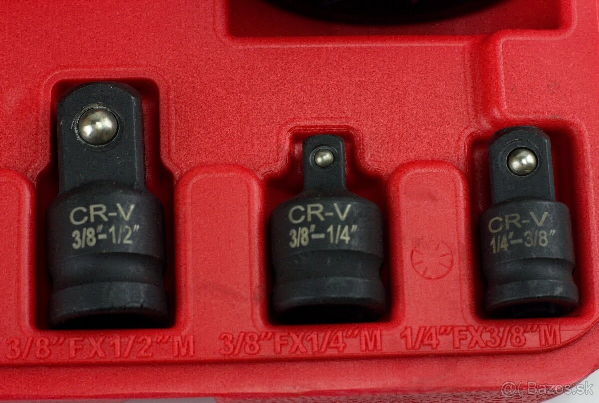 Redukcie pre račne a rázove uťahovačky 8 ks - 5