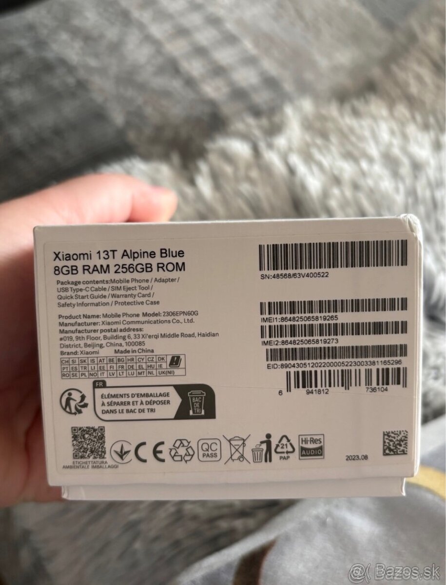 Xiaomi 13T Alpine blue ->256 GB - 5