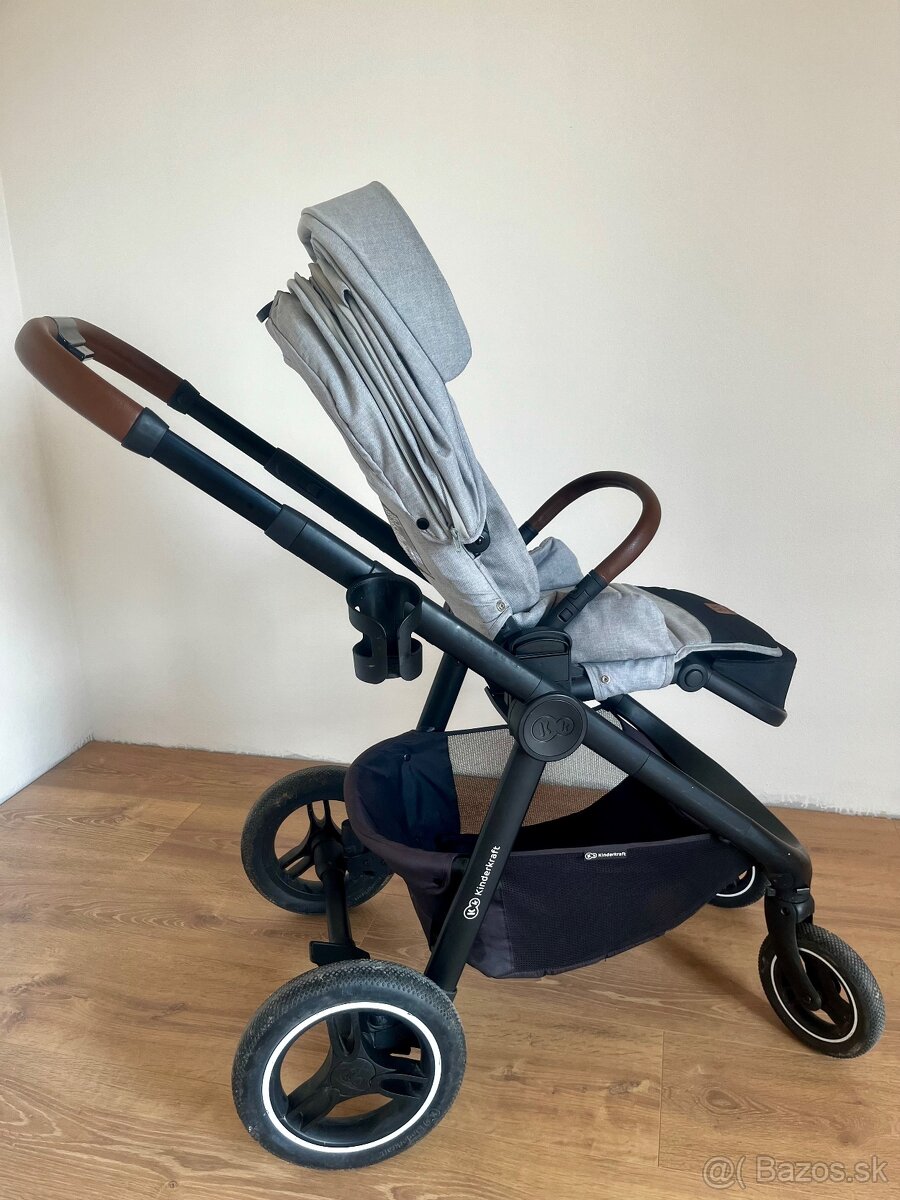 Kinderkraft Everyday 2v1 light grey s príslušenstvom - 5