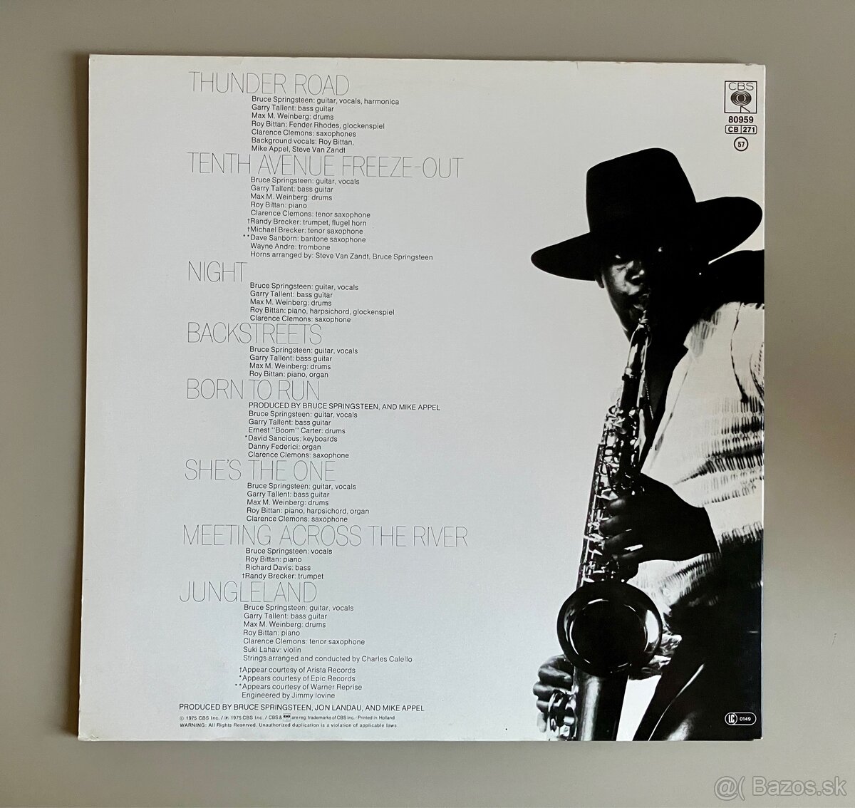 LP Bruce Springsteen - Born To Run - 5