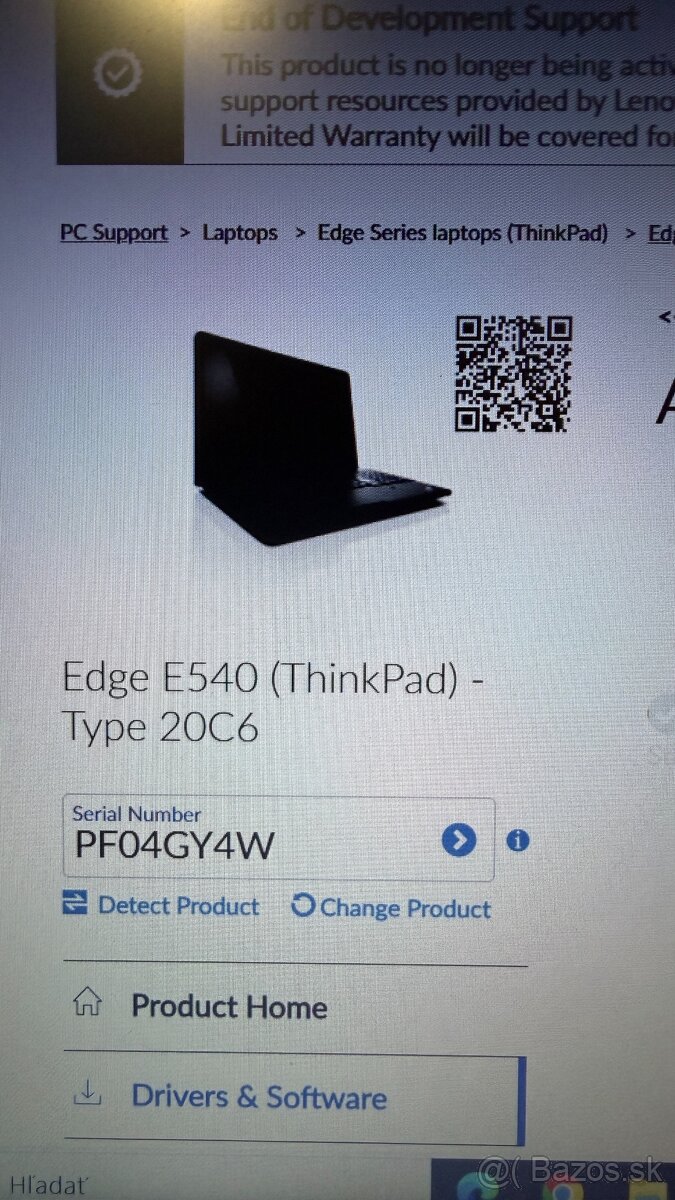 Predám notebook 15,6" Lenovo ThinkPad Edge E540 - 5