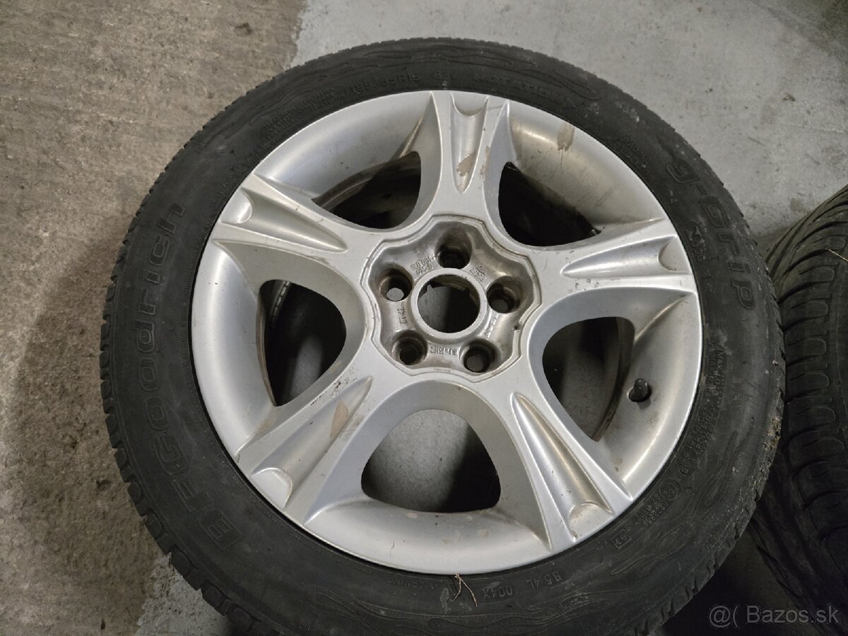Hliníkové disky 5x100 + letné pneu 185/55r15 - 5